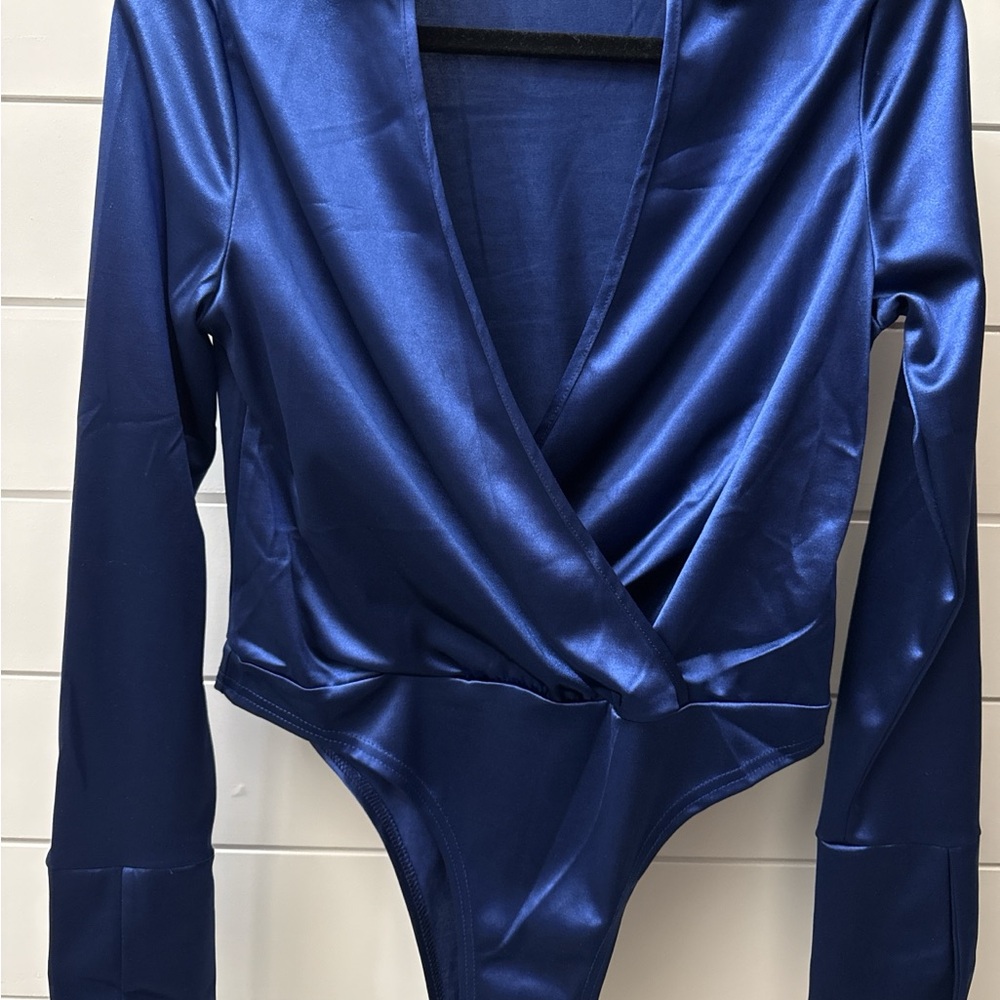 Elegant Blue Bodysuit